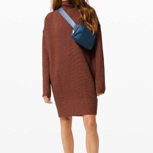 Lululemon Call for Cozy Dress Relaxed Fit in Heathered Ancient Copper Size 4